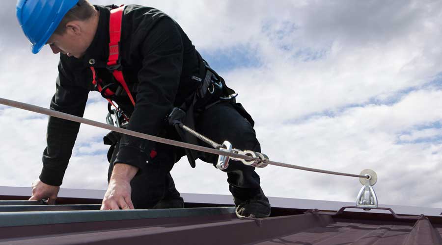 horizontal lifeline cable-lifeline-inclined-TSS-UAE