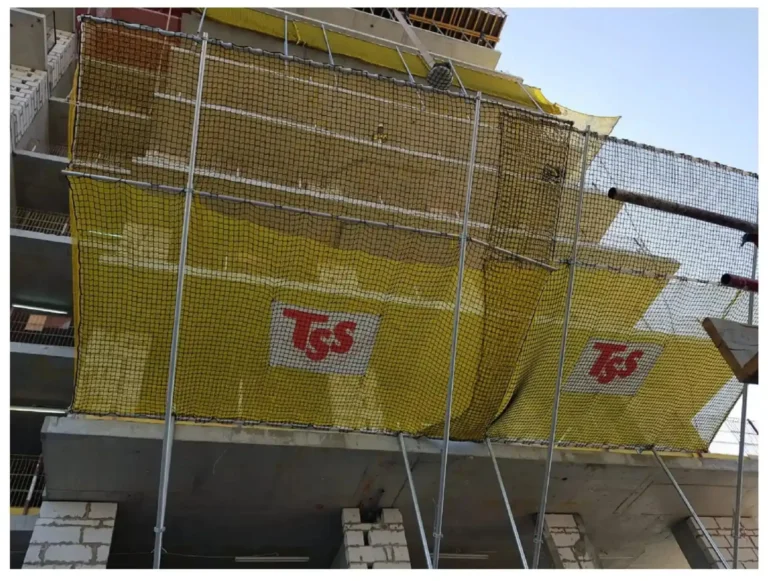 Safety Net Fan with certified Class B1 net installed on site